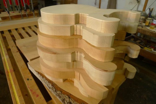 mohr guitars gitarrenbau Korpen roh